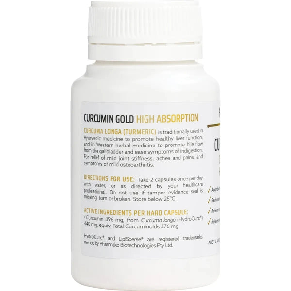 Nature's Help Curcumin Gold 396mg High Absorption 60 Capsules