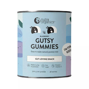 Nutra Organics Gutsy Gummies Gut Loving Snack Blueberry 300g