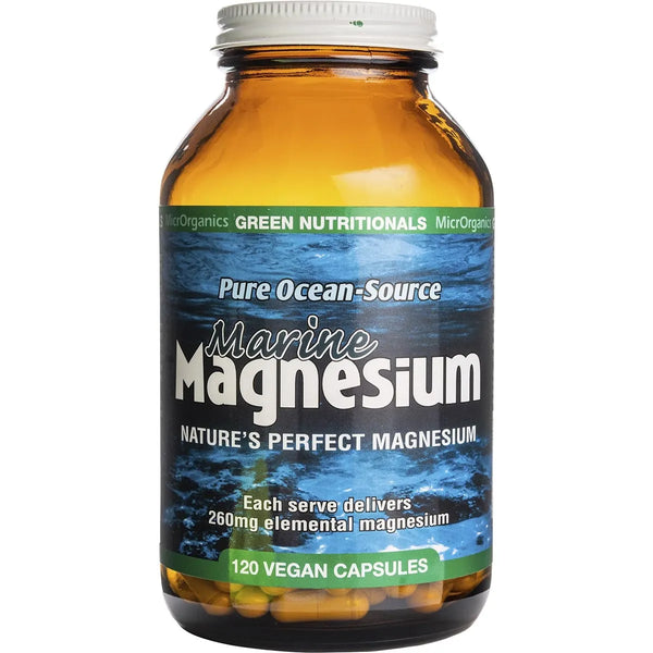 MicrOrganics Green Nutritionals Pure Ocean-Source Marine Magnesium 120 Capsules