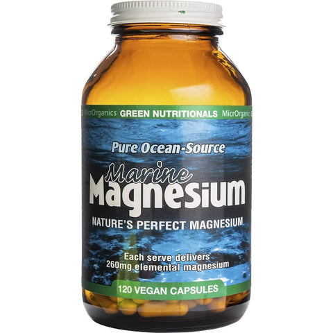 MicrOrganics Green Nutritionals Pure Ocean-Source Marine Magnesium 120 Capsules