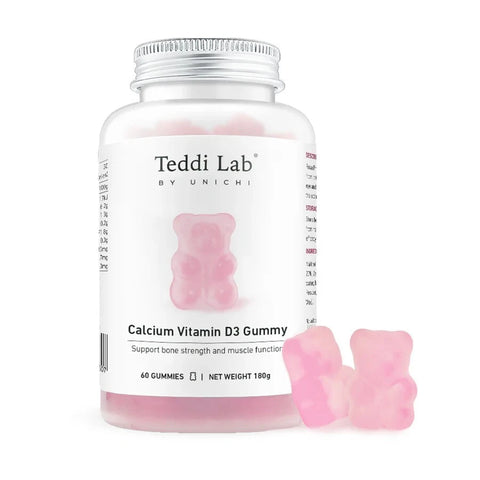 Unichi Teddi Lab Calcium Vitamin D3 Gummy 60