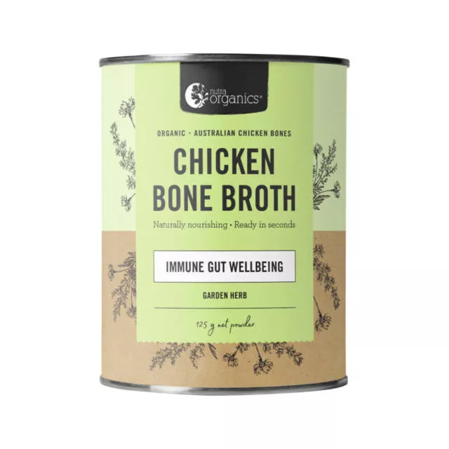 Nutra Organics Chicken Bone Broth Garden Herb 125g