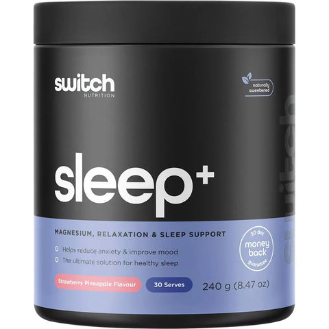 Switch Nutrition Sleep+ Strawberry Pineapple 240g Magnesium, relaxation & Sleep