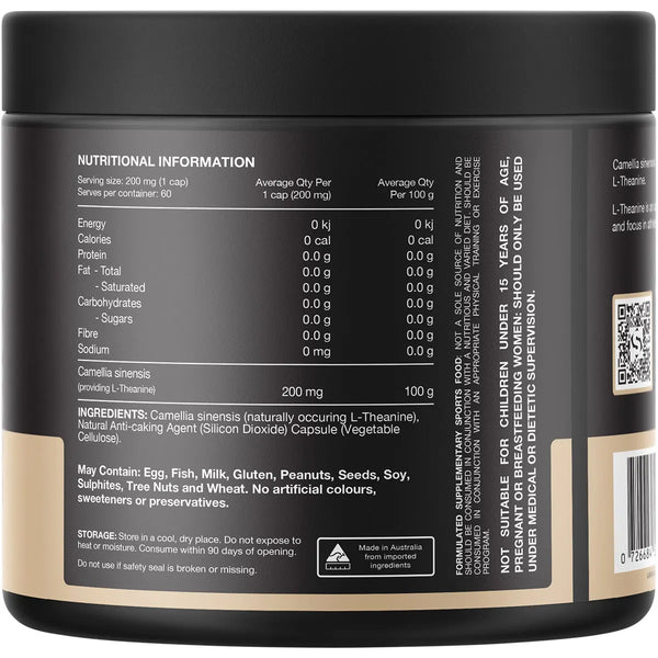 Switch Nutrition L-Theanine From Green Tea 60 Capsules