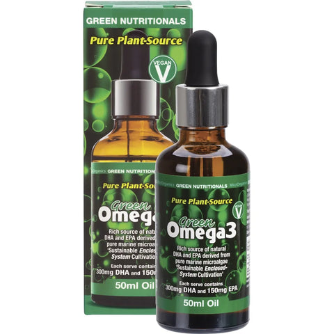MicrOrganics Green Nutritionals Pure Plant Source Green Omega 3 Oil 50ml Drops