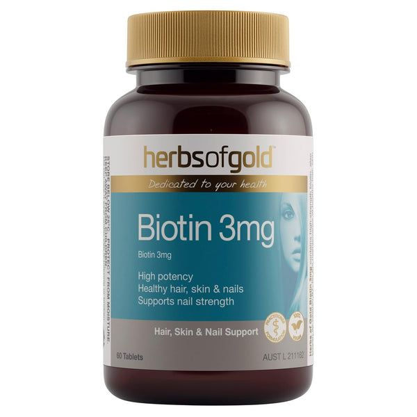 Herbs of Gold Biotin 3mg 60 Tablets