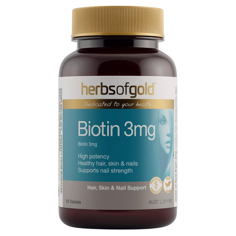 Herbs of Gold Biotin 3mg 60 Tablets