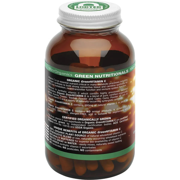 MicrOrganics Green Nutritionals Organic Green Vitamin C 60 Capsules