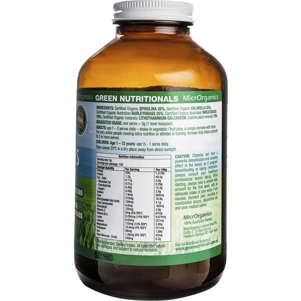 MicrOrganics Green Nutritionals Green Superfoods 450g