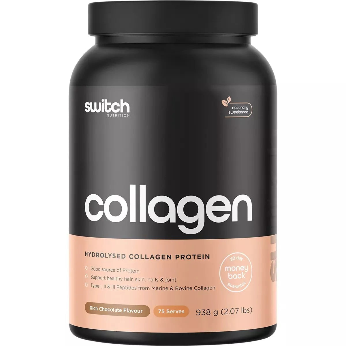 Switch Nutrition Hydrolysed Collagen Protein Rich Chocolate 938g