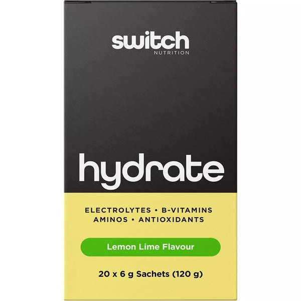 Switch Nutrition Hydrate Electrolytes Lemon Lime 20 x 6g Sachets