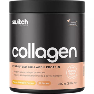 Switch Nutrition Hydrolysed Collagen Protein Vanilla Mango Pineapple 250g