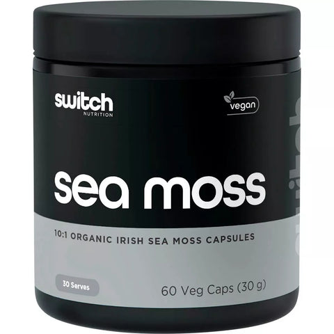 Switch Nutrition Sea Moss 60 Capsules 10:1 Organic Irish Sea Moss