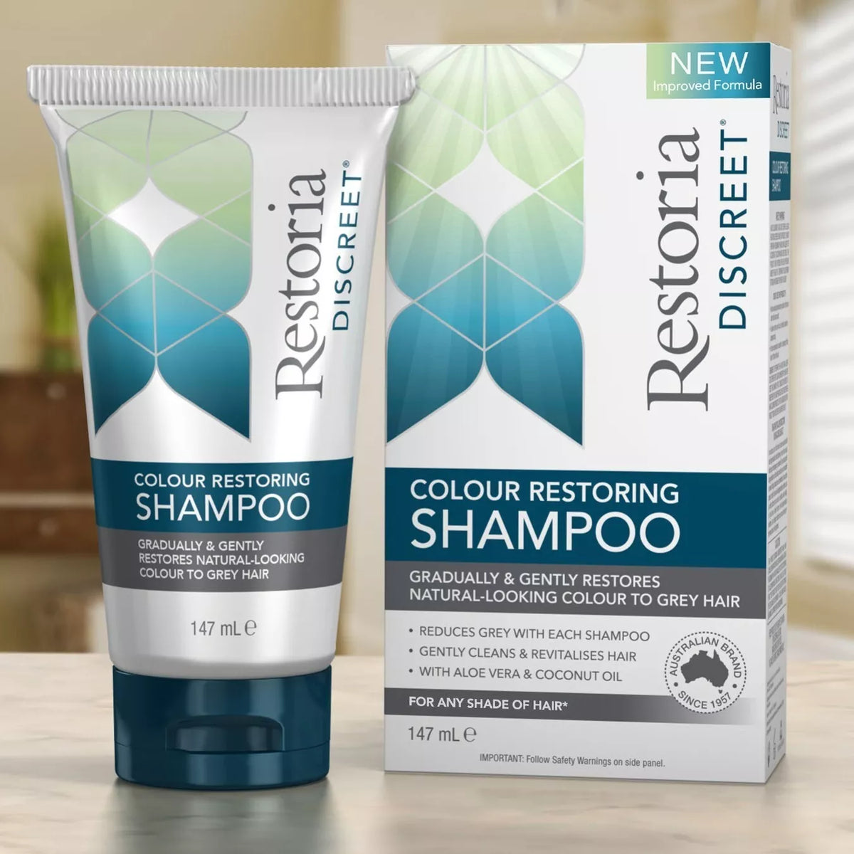 Restoria Discreet Colour Restoring Shampoo 147ml – AS Beauty & Health