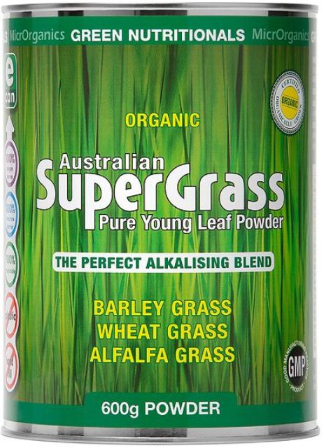 MicrOrganics Green Nutritionals Organic Australian SuperGrass 600g Super Grass Powder
