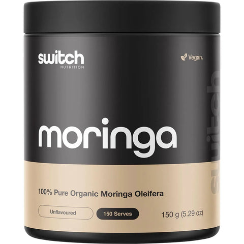 Switch Nutrition Moringa 150g 100% Pure Organic Moringa Oleifera Unflavoured