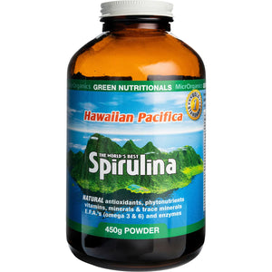 MicrOrganics Green Nutritionals Hawaiian Pacifica Spirulina Powder 450g
