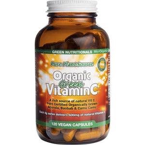 MicrOrganics Green Nutritionals Organic Green Vitamin C 120 Capsules