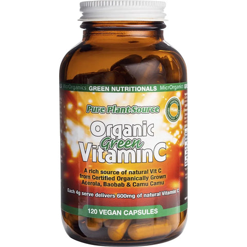 MicrOrganics Green Nutritionals Organic Green Vitamin C 120 Capsules
