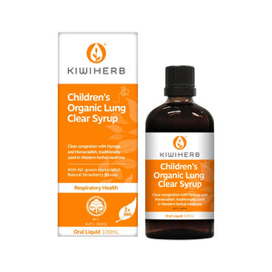 Kiwiherb Childrens Organic Lung Clear Syrup 100ml