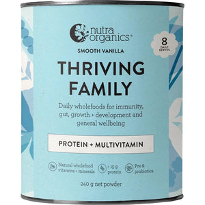 Nutra Organics Thriving Family Protein Smooth Vanilla 240g
