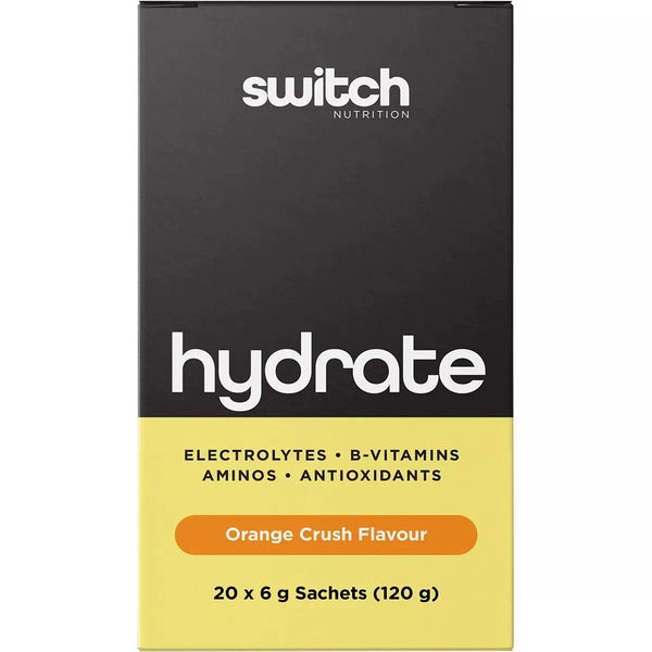 Switch Nutrition Hydrate Electrolytes Orange Crush 20 x 6g Sachets