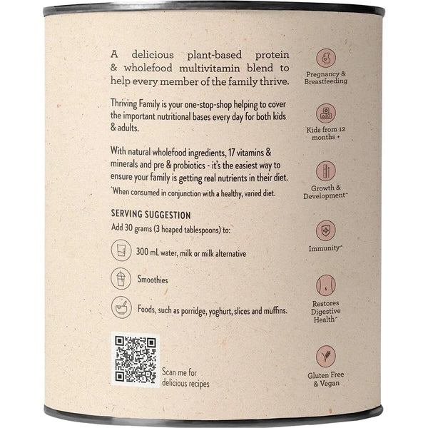 Nutra Organics Thriving Family Protein Double Choc 240g