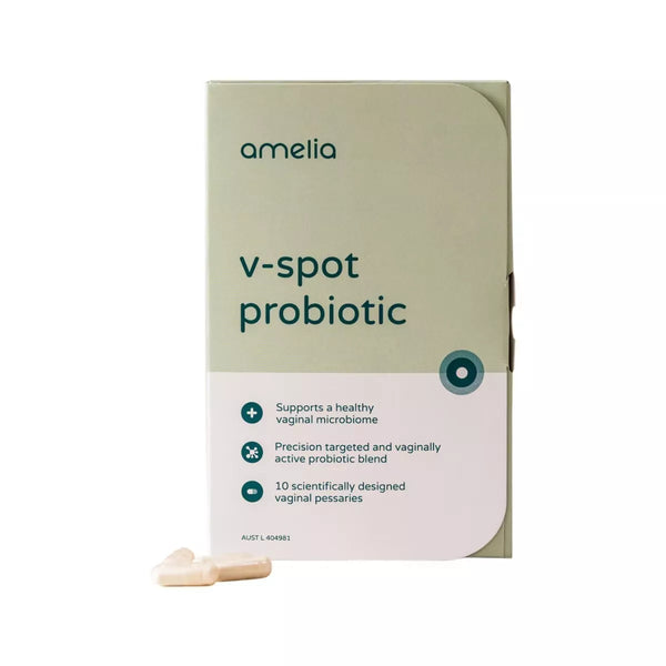 Amelia V-Spot Probiotic Vaginal Pessaries x 10 Packs