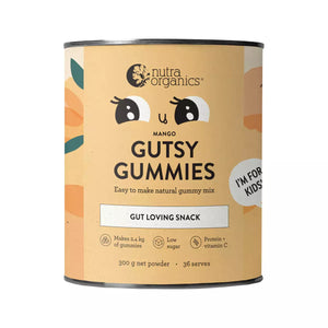 Nutra Organics Gutsy Gummies Gut Loving Snack Mango 300g