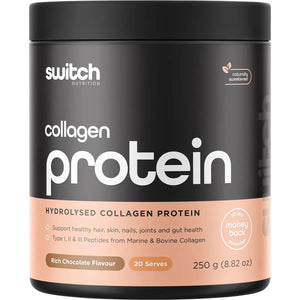 Switch Nutrition Hydrolysed Collagen Protein Rich Chocolate 250g