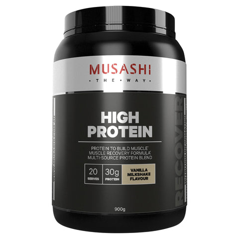 Musashi High Protein Vanilla Milkshake Flavour 900g