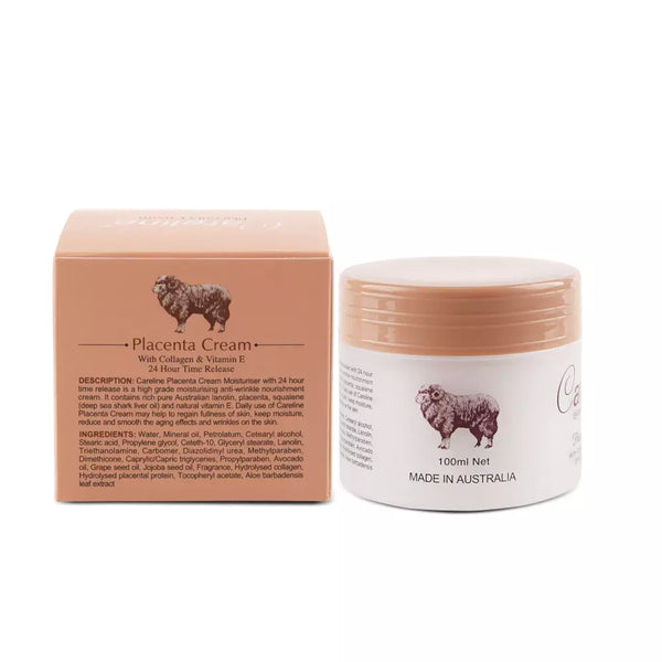 Careline Placenta Cream with Collagen & Vitamin E 100ml