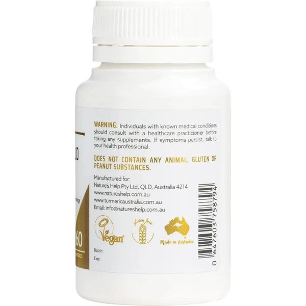 Nature's Help Curcumin Gold 396mg High Absorption 60 Capsules
