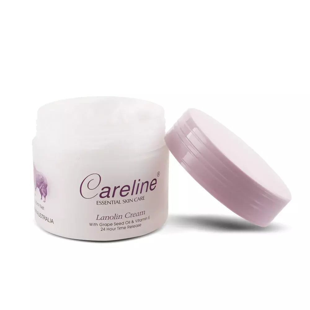 Careline Lanolin Cream with Grape Seed Oil & Vitamin E 100ml – AS ...