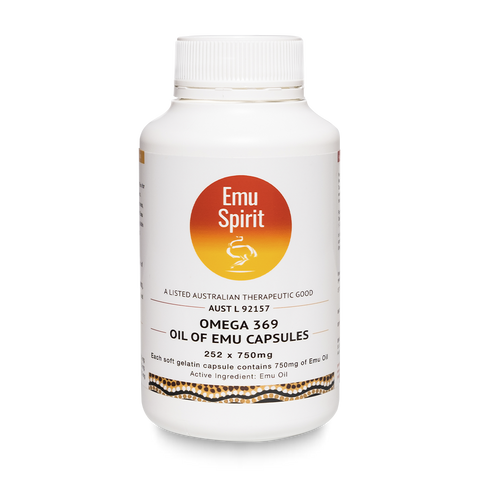 Emu Spirit Omega 369 750mg 252 Capsules