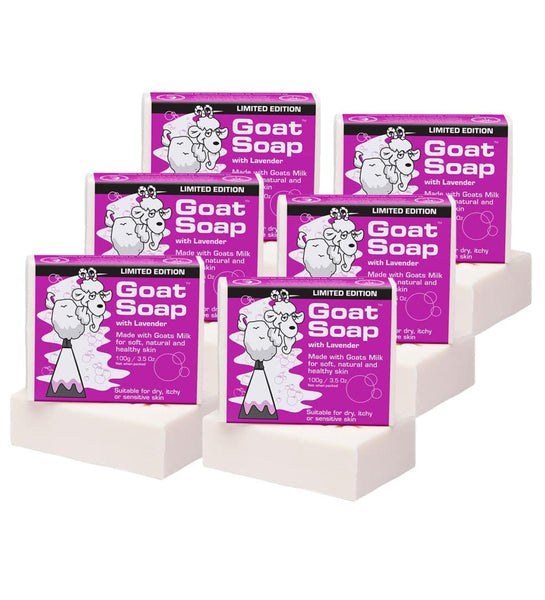 6 x Goat soap with Lavender 100g