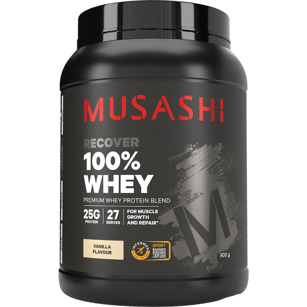 MUSASHI 100% WHEY Protein Powder 2KG Vanilla Flavour