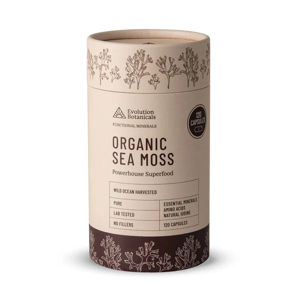 Evolution Botanicals Organic Sea Moss Powerhouse Superfood 120 Capsules