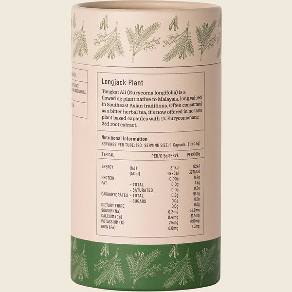 Evolution Botanicals Tongkat Ali Longjack Plant 120 Capsules