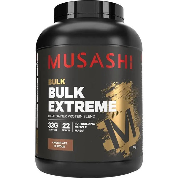 MUSASHI Bulk Extreme Protein Powder 2KG Chocolate Milkshake