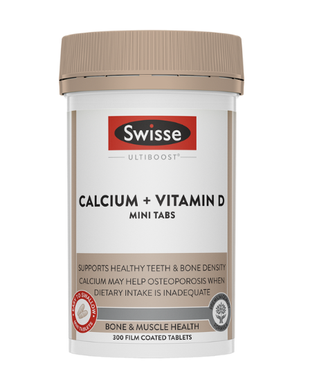 Swisse Ultiboost Calcium + Vitamin D Mini Tabs 300 Tablets