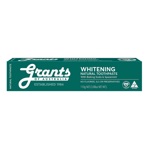 Grants of Australia Whitening Natural Toothpaste with Baking Soda & Spearmint 110g
