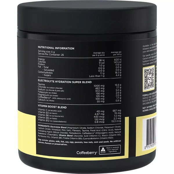 Switch Nutrition Hydrate Electrolytes Lemon Lime 150g