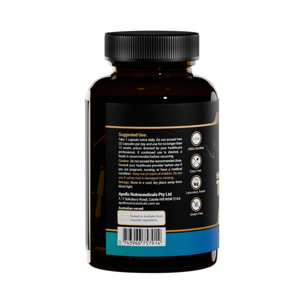 Apollo Enhanced Turkesterone 40% HPLC Tested 60 Capsules