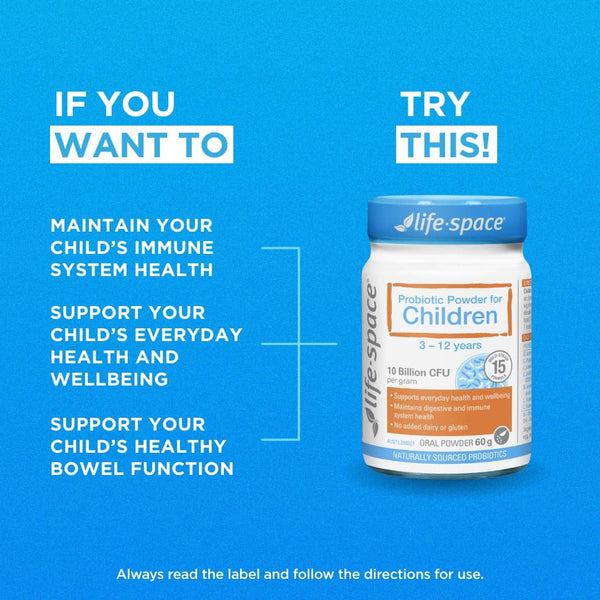 Life Space Probiotic Powder for Children 10 Billion CFU 60g