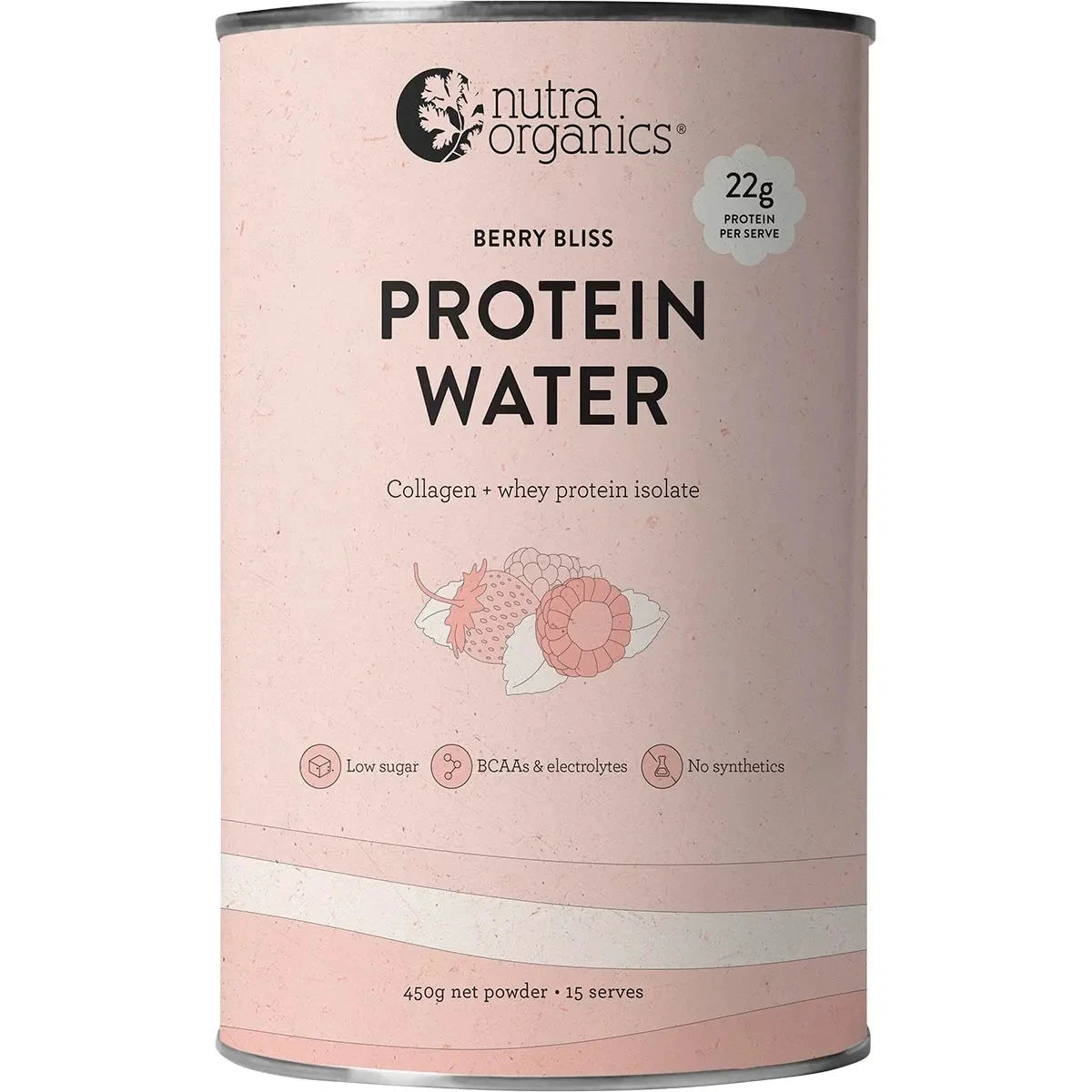 Nutra Organics Protein Water Berry Bliss 450g