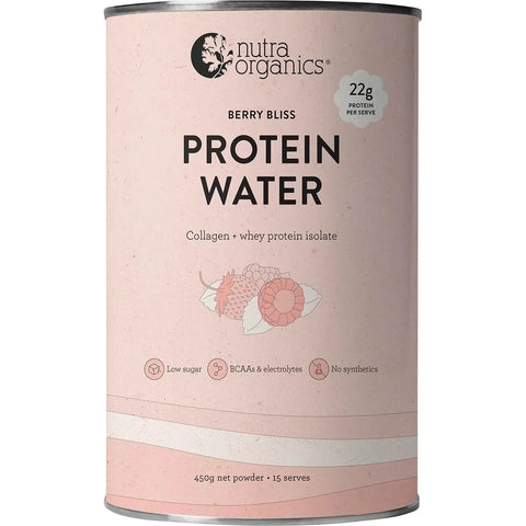 Nutra Organics Protein Water Berry Bliss 450g