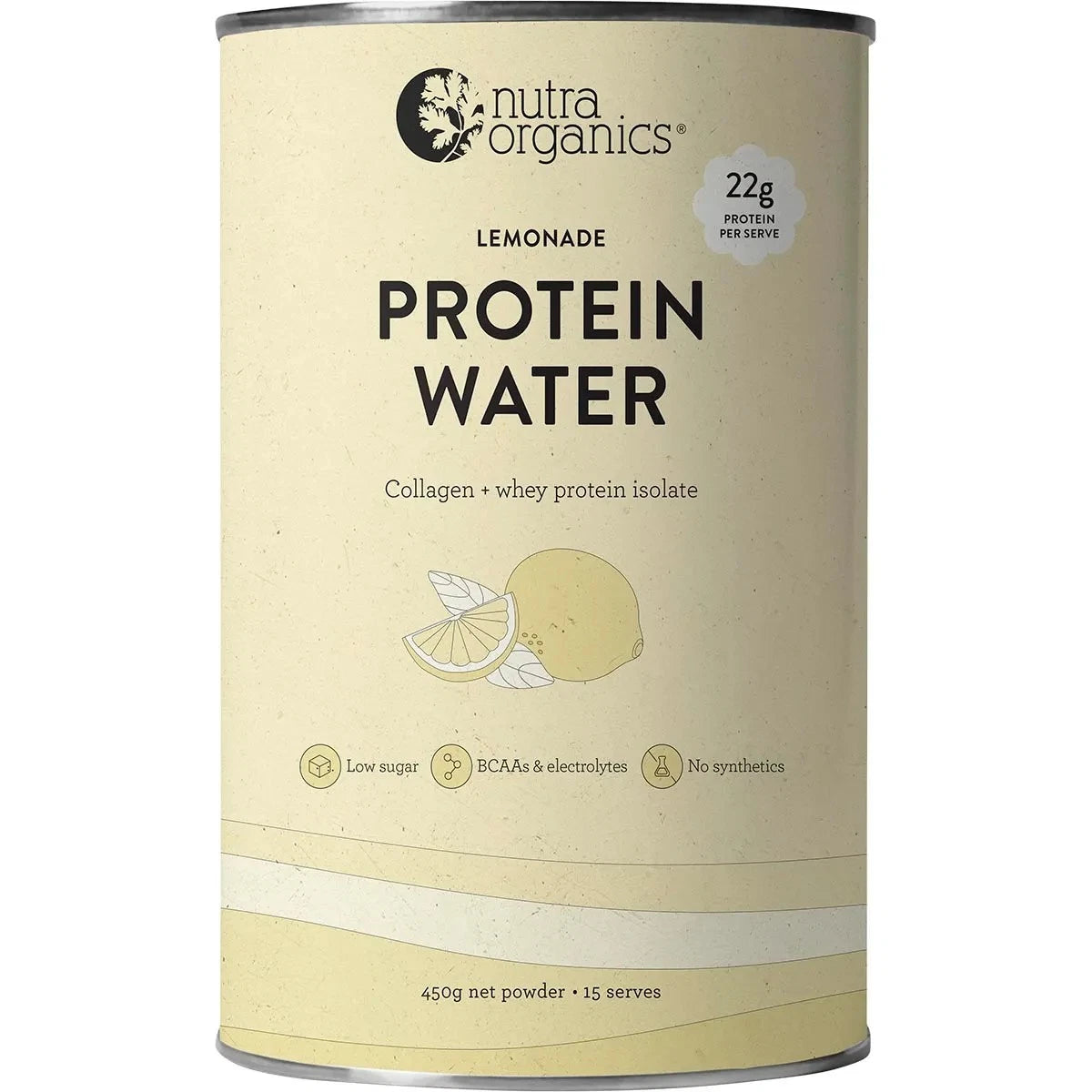 Nutra Organics Protein Water Lemonade 450g