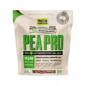 Protein Supplies Australia Raw Organic Pea Protein Pea Pro Chocolate 1KG