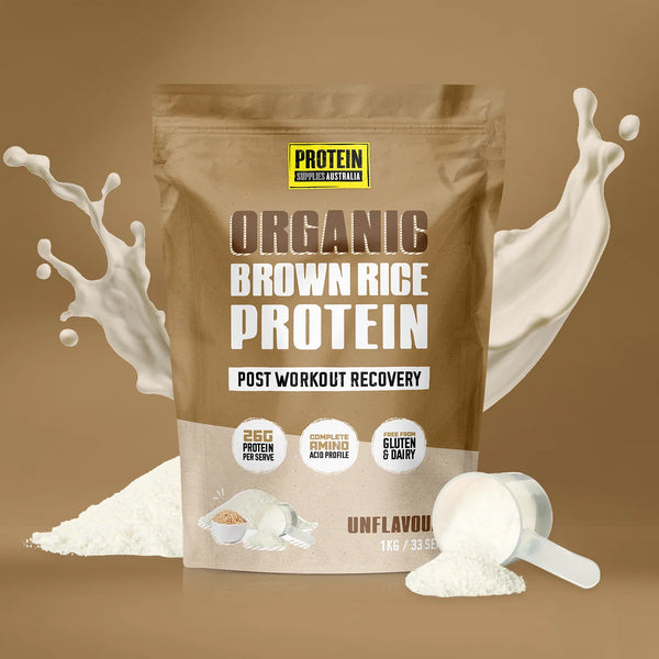 Protein Supplies Australia Organic Brown Rice Protein Unflavoured 1kg
